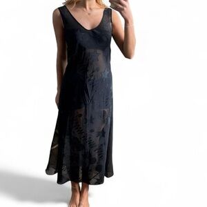 RARE gold label Victoria's Secret sheer midi